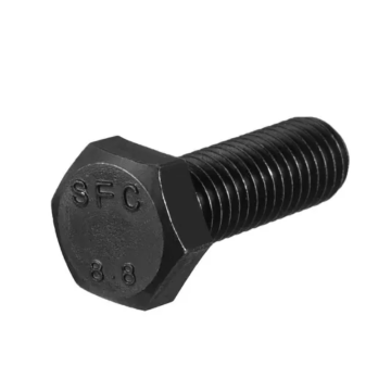 Acero de carbono DIN933 DIN931 Negro 8.8 Bolt hexagonal